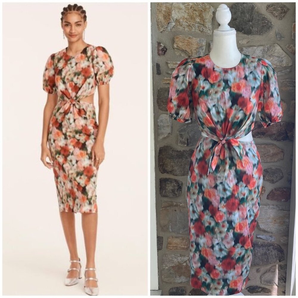 J Crew Cutout dress in Liberty® Hazy Days floral Item BD495 Women’s 2. - Picture 1 of 11